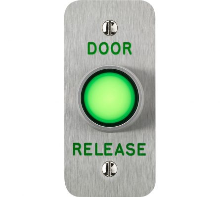 Door Release Illuminated Button - Single Pole